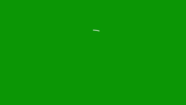 Abstract Loading Circle Animation on Green Screen Background with Subtle Motion
