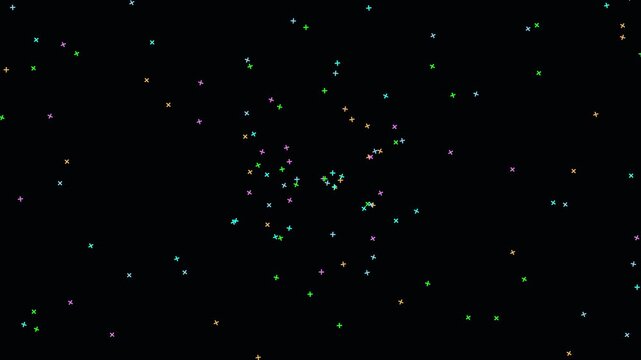 Cosmic Dust Cloud: A dark expanse punctuated by a myriad of tiny, glowing particles, creating a sense of wonder and vastness, hinting at celestial phenomena and the universe's mysteries.
