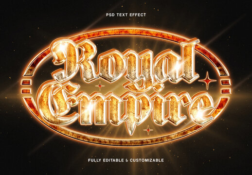 Luxurious Gold Gothic Text Effect