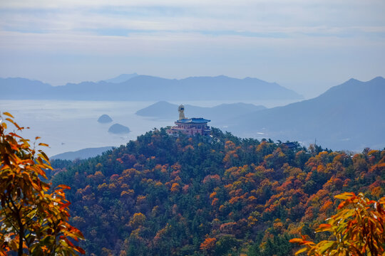 View from the top of the mountain during Autumn.