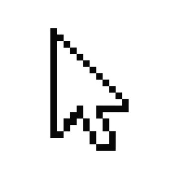 cursor pixel icon for computer mouse pointer and digital interface