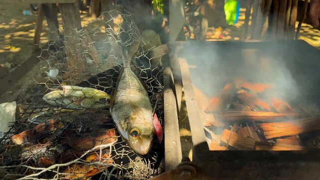 Poissons sur grill