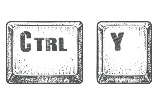 Keyboard shortcut button symbol showing quick switching between open applications on a computer screen.
Vintage Engraved Ctrl A TO Z Keyboard Shortcut Vector.