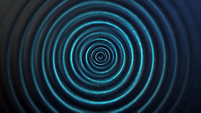 Abstract Dark Concentric Circles Animation Loop - This is a dark abstract animation featuring concentric circles radiating from the center.