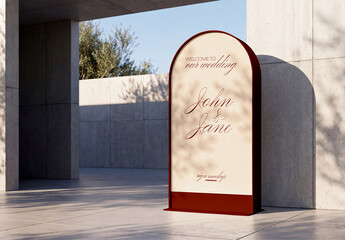 Wedding Welcome Arch Sign Mockup