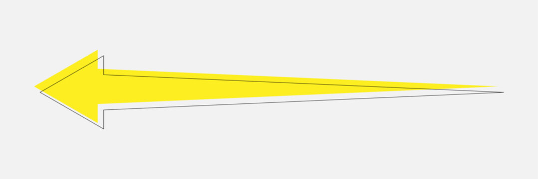 Horizontal long straight arrow signs. Black pointer, direction, position symbol and double arrow icon isolated on white background. Vector Illustration . 