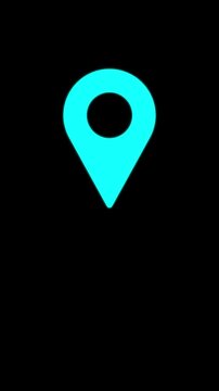 Map pointer icon set with pin symbols for navigation and location markers