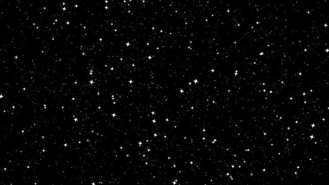 Stunning cosmic background featuring a vast expanse of twinkling stars glowing in the dark night sky, perfect for celestial themes, space exploration concepts, and magical universe graphic overlays
