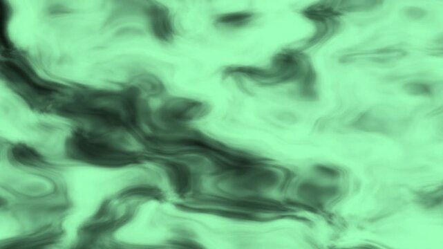 Seamless loop smoke wisps flowing mint green wave abstract background animation