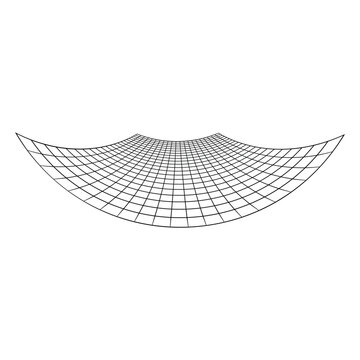 Hyperbolic paraboloid saddle surface geometry with negative curvature visualization