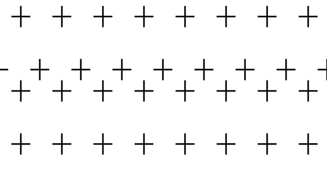 Minimalist geometric plus sign grid pattern dynamic visual composition abstract creative layout