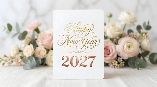 Celebrating the arrival of 2027 with joy hope and a fresh start embracing new beginnings and cherishing moments with loved ones wishing you a prosperous