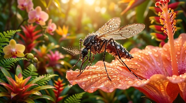Small dragonfly looking dangerous