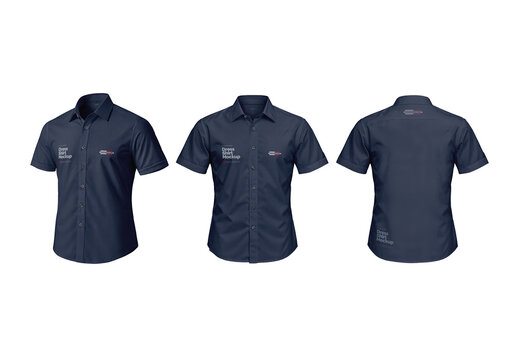 Dress Shirt Mockup Template for Merchandise Display and Promotion