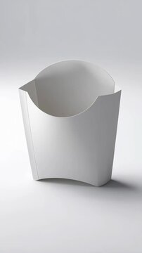 Minimalist White Abstract Sculpture Design