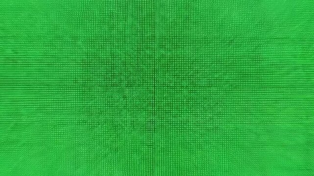 Green screen led wall setup in studio for production