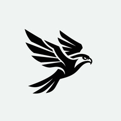 Obraz premium Stylized Falcon Logo Icon