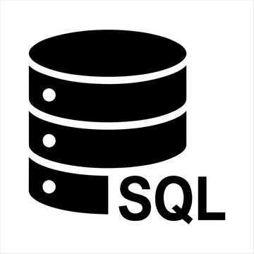 Database icon suit for web, presentation, apps, infographic template  |  Database black silhouette