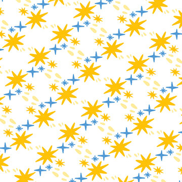 Retro Space and Atomic Seamless Pattern Collection2