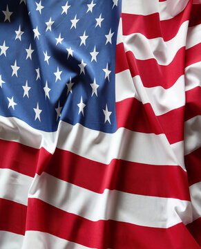 Rippled American flag