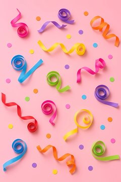 confeti party background holiday time. minimal