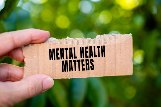 Mental health matters text concept photo