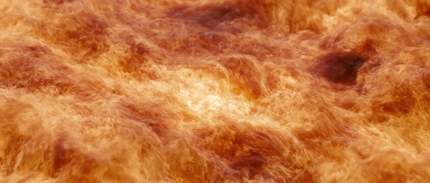 Close-up of roiling flames filling the frame