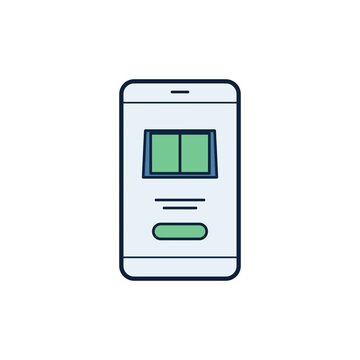 Mobile smartphone digital e-book reader displaying textbook pages with audio playback button