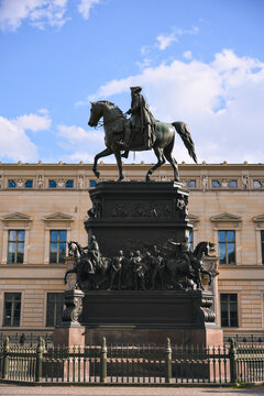 Frederick the Great equestrian statue at Bebelplatz in Berlin