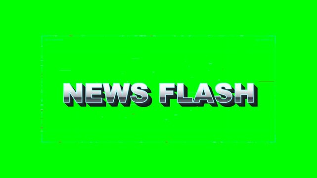 Futuristic broadcast news identity sequence featuring raw digital fragments assembling into a news interface, compressing into 3D typography, and exiting via a horizontal data glitch sweep.