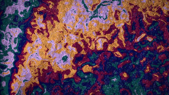 High-resolution 8K abstract procedural image generated with JavaScript. This highly detailed digital background features a rugged, granular texture with irregular, organic borders resembling crumpled 