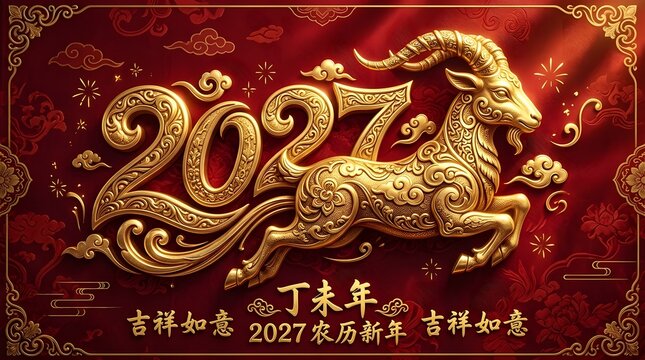 Celebrating the year of the rooster a golden new year 2027 filled with prosperity joy and traditional chinese festivities
