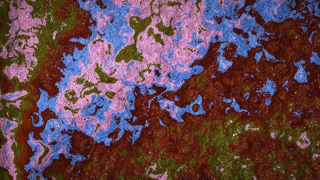 High-resolution 8K abstract procedural image generated with JavaScript. This highly detailed digital background features a rugged, granular texture with irregular, organic borders resembling crumpled 