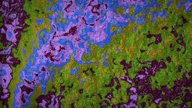 High-resolution 8K abstract procedural image generated with JavaScript. This highly detailed digital background features a rugged, granular texture with irregular, organic borders resembling crumpled 