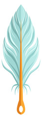 Obraz premium Feather color icon. Magic bird fairytale element