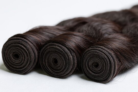 The Dark Brown Hair Extensions in Smooth Silky Wefts for Styling