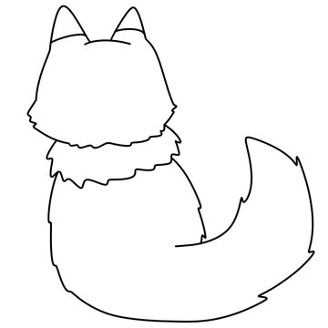 Simple black outline of a cat
