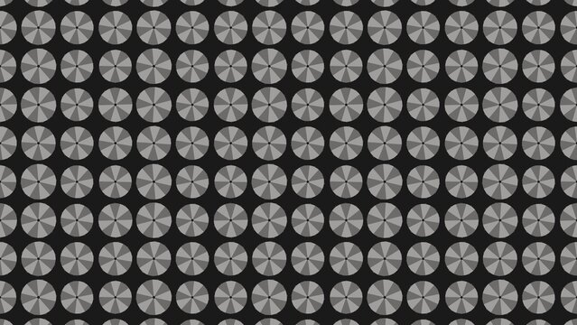 Seamless atomic age pattern background in black and cream