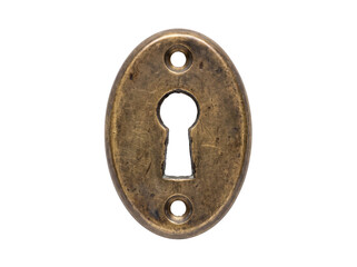 Vintage Brass Keyhole Escutcheon © Frodo