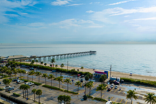 Dania Beach Florida fishing pier and parking lot 2026