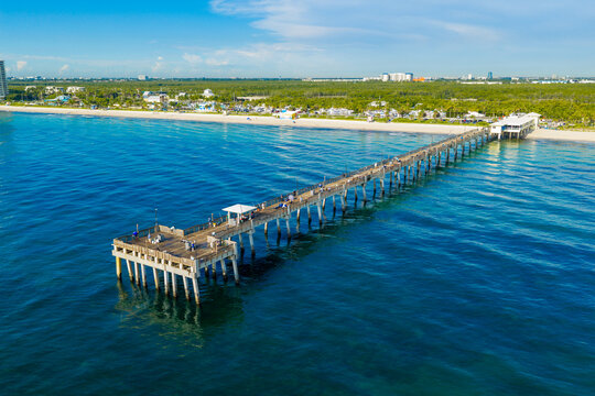 Aerial photo Dania Beach fishing pier 2026