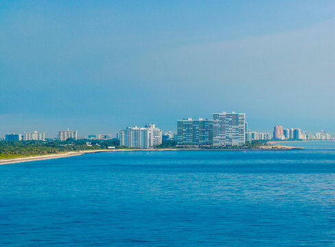 Aerial telephoto image of Fort Lauderdale Port Everglades inlet 2026