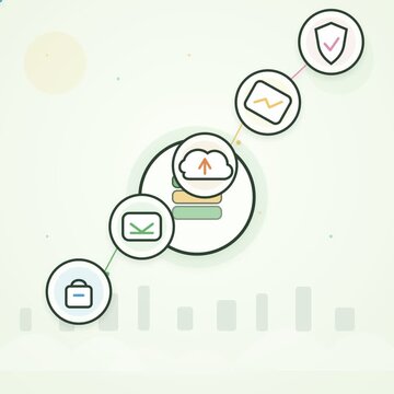 Order Confirmation motion graphic animation, flat style, square 1:1