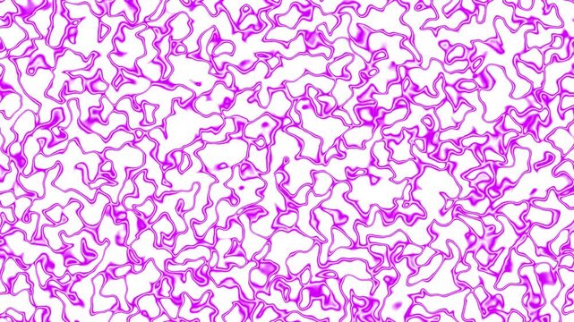 Abstract Pink Organic Line Pattern on White Background