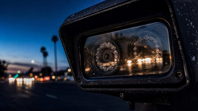 ALPR License Plate Reader Camera Dual Lens Close Up &mdash; Flock Style Surveillance Optical Macro