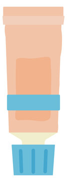 Glue tube color icon. Sticky fix stationery