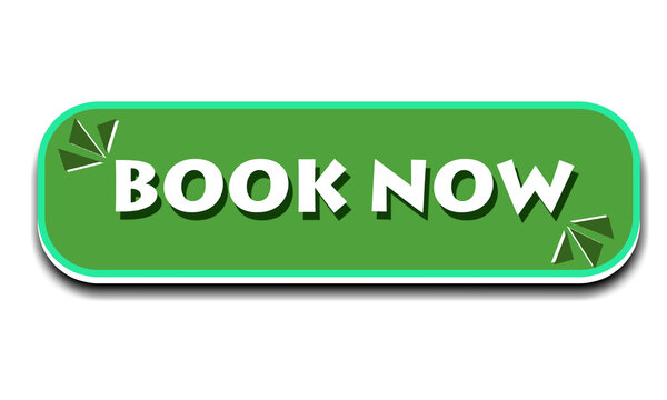 Modern Green Book Now Rounded UI Button Design, 
Green Book Now Button with Rounded Modern UI Style