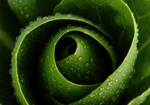 A vibrant, close-up shot of fresh, dew-kissed organic leafy greens, highlighting texture and healthy preparation for culinary uses ,diet ,swiss chard ,spinach