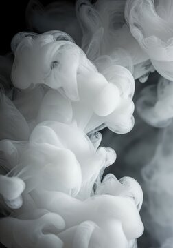 Abstract atmospheric background with swirling white vapor or smoke texture creating a mystical field of flowing energy ,space ,steam ,clean