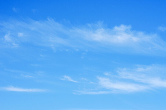 White clouds in blue sky